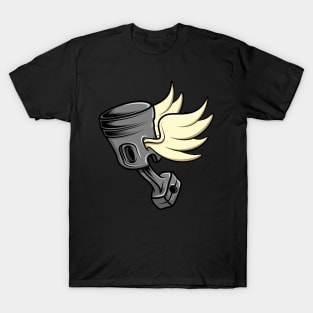 Piston Wings comic Biker tuner T-Shirt